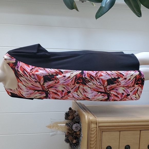 Me TOO Women's Dress Black Multi-colored Floral Size XL - Picture 6 of 9